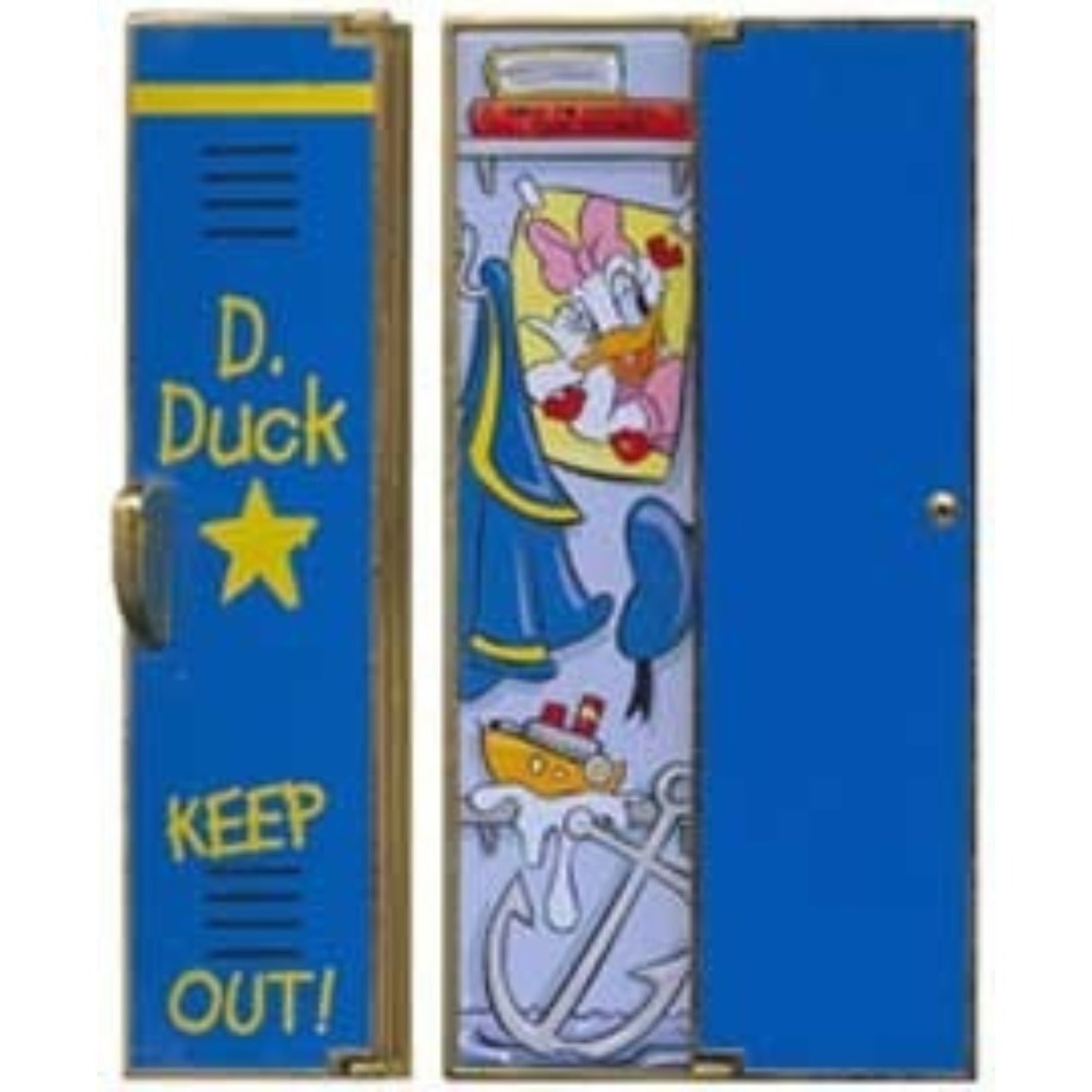 Disney Pin 11516 DLR Cast Member Locker Series Donald Hinged Keep Out LE
